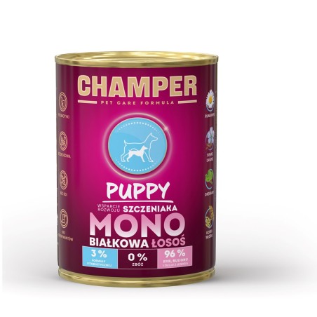 CHAMPER Puppy Salmon - wet dog food - 400g
