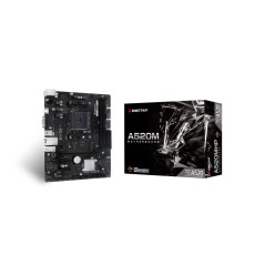 Mainboard|BIOSTAR|AMD A520|SAM4|Micro-ATX|Memory DDR4|Memory slots 2|2xPCI-Express 3.0 1x|1xPCI-Express 3.0 16x|1xM.2|1x15pin D-