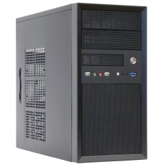 Case|CHIEFTEC|MiniTower|MicroATX|Colour Black|CT-01B-OP