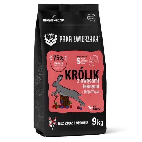 PAKA ZWIERZAKA Rabbit with forest fruits S - dry dog food - 9kg