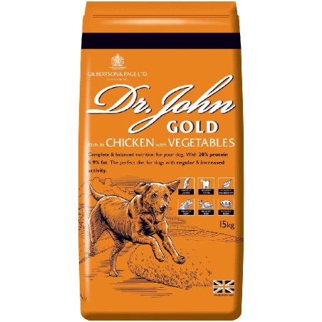 DR JOHN Gold Chicken - dry dog food - 15kg