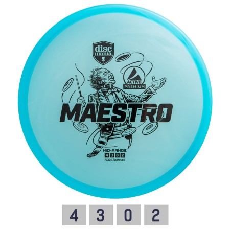 Diskgolfo diskas Midrange Driver MAESTRO Active Premium Blue