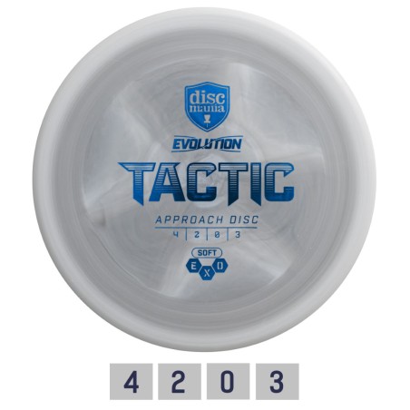 Diskgolfo diskas Midrange Driver SOFT EXO TACTIC Evolution Grey
