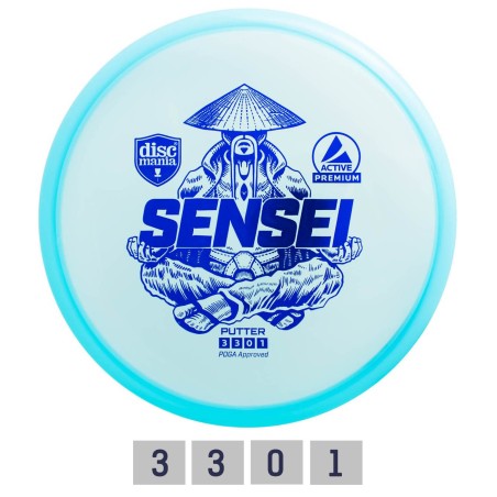 Diskgolfo diskas Putter SENSEI Active Premium Blue