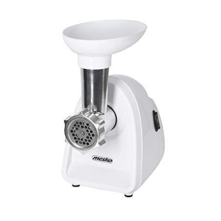 Mesko | Meat mincer | MS 4809 | White | 350 W | Middle size sieve mince sieve poppy sieve plunger sausage filler