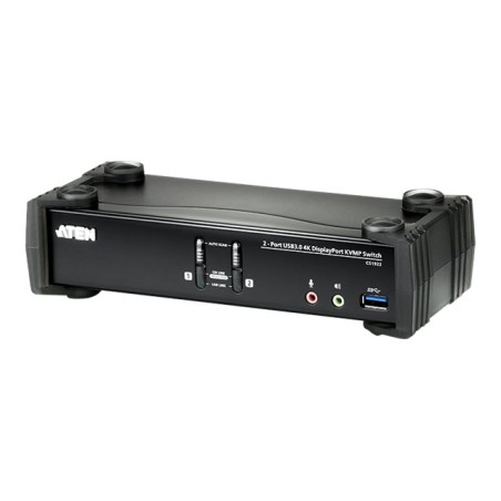 Aten CS1922 2-Port USB 3.0 4K DisplayPort KVMP Switch | Aten | 2-Port USB 3.0 4K DisplayPort KVMP Switch (Cables included) | CS1