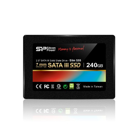 Silicon Power | Slim S55 | 240 GB | Solid-state drive interface SATA | Read speed 550 MB/s | Write speed 450 MB/s