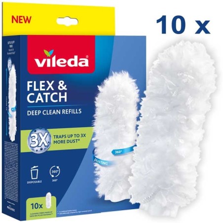 Vileda Flex&Catch dustpan refills, 10 pcs.