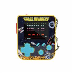 HyperMegaTech Super Micro Space Invaders retro konsolė-raktų pakabukas, 2" TFT, 3 AAA