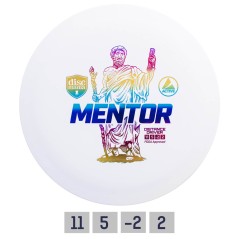 Diskgolfo diskas Distance Driver MENTOR Active White