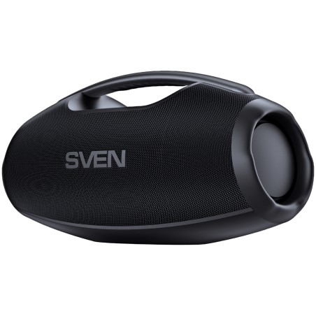 Portable speaker SVEN PS-990, black, power output 180W (RMS), TWS, Bluetooth, RGB backlight, Waterproof (IPx7), USB, Lithium bat