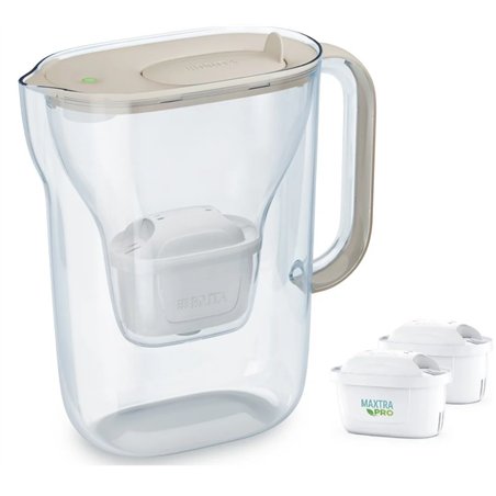 Dzbanek filtrujący Brita Style Essential+2 wkłady MaxtraPro PP (2,4l piaskowy)