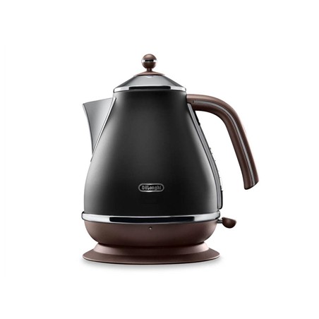 Delonghi | Icona Vintage | KBOV2001BK | Standard kettle | 2000 W | 1.7 L | Stainless steel | 360 rotational base | Black