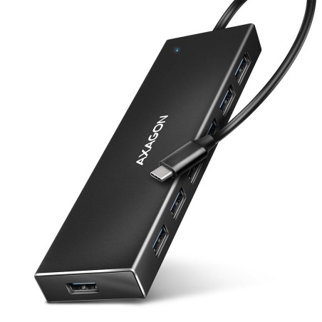 I/O HUB USB-C 7PORT FLAT/0.3M HUE-F7C AXAGON