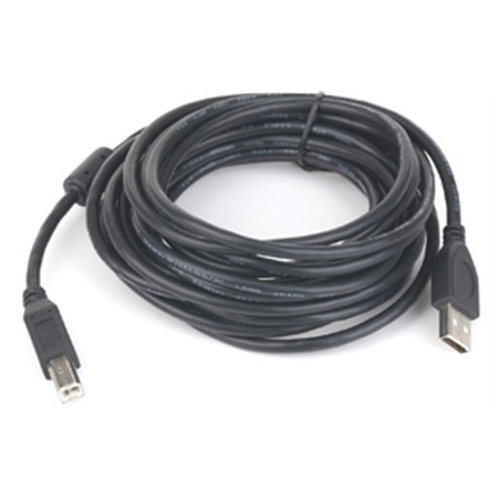 USB 2.0 A-plug B-plug 3 m (10 ft) cable with ferrite core | Cablexpert
