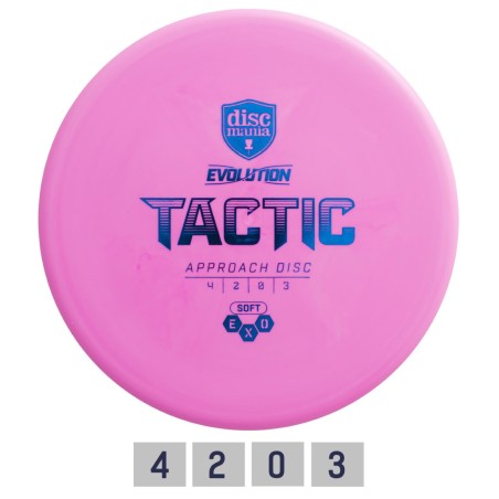 Diskgolfo diskas Midrange Driver SOFT EXO TACTIC Evolution Pink