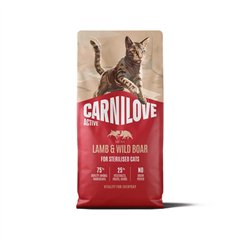 CARNILOVE ACTIVE CAT LAMB&WILDBOAR STERILISED 6kg