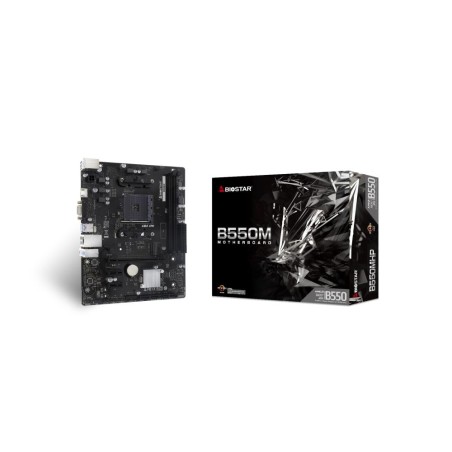 Mainboard|BIOSTAR|AMD B550|SAM4|Micro-ATX|Memory DDR4|Memory slots 2|2xPCI-Express 3.0 1x|1xPCI-Express 3.0 16x|1xPCI-Express 4.