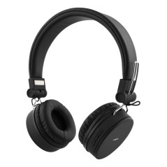 STREETZ sulankstomos BT5,0 ausinės, 3,5 mm, juodos HL-BT400