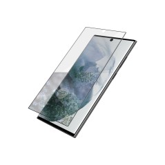 PanzerGlass | Samsung | Galaxy S22 Ultra | Tempered glass | Black | Case friendly. Compatible with ultrasonic fingerprint sensor