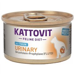 Kattovit Feline Diet Urinary su tunu – dietinis visavertis šlapias pašaras katėms, 85 g