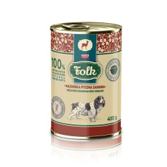 FOLK Delicious Masurian roe venison Mono - wet dog food - 400g