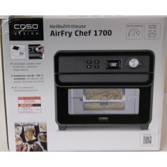 SALE OUT. | Caso | Air Fryer | 03000 AirFry Chef 1700 | Power 1700 W | Capacity 22 L | Black | DAMAGED PACKAGING | 24 month(s)