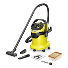 Vacuum Cleaner|KARCHER|Input power 1200 W|Dust capacity 25 L|Drum vacuum|Cleaning type Dry&wet|Dust container Dust bag|Colour Bl