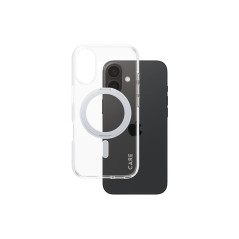 CARE Feature Case | Back cover | Apple | iPhone 16 | Recycled plastic | Silver | Kickstand & MagSafe