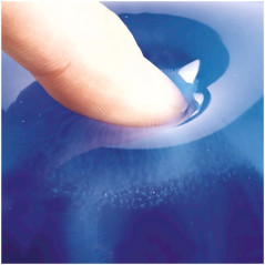 Fellowes CRYSTAL Mouse & Wrist Pad Gel cyan