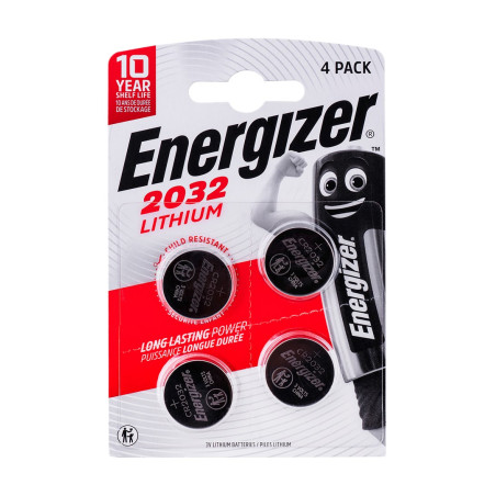 ENERGIZER BATTERY SPECIALIZED CR2032, 4 pieces, 3V, ECO