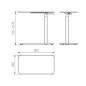 Desk/table with adjustable height Unique LAPTOP DESK black