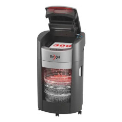 Rexel ShredMax AutoFeed+ 300M paper shredder, P5, 300 sheets, 25-litre waste bin