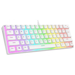 Wired mechanical keyboard - Rampage RADIANT K11 White RGB