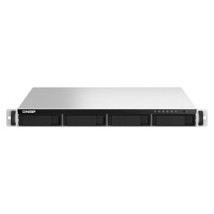 QNAP TS-464U NAS Rack (1U) Intel Celeron N5095 8 GB DDR4 0 TB QNAP Turbo System Aluminium, Black