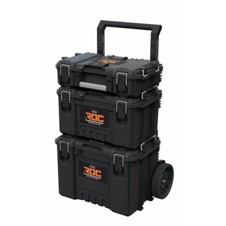 SET OF 3 TOOLBOXES ROC PRO GEAR 2,0 KETER