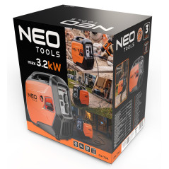 NEO TOOLS inverter generator 3200W, orange/black