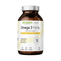BIOWEN Omega 3 TG Family 720mg EPA, 480mg DHA food supplement for humans 225 capsules