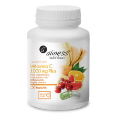ALINESS Vitamin C 1000 mg Plus dietary supplement 100 capsules
