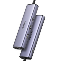 Ugreen 15598 interface hub USB 3.2 Gen 1 (3.1 Gen 1) Type-C 5000 Mbit/s Silver