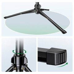 Ugreen selfie stick with stand and remote control LP680 1.8m (black)