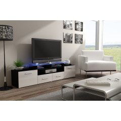 Cama TV stand EVORA 200 black/white gloss
