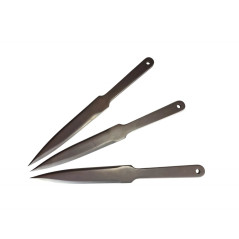 Sports throwing knives KAL22 LIDER 3pcs silver