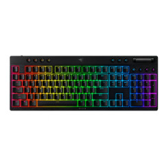 Razer | BlackWidow V4 Low-profile HyperSpeed | Gaming Keyboard | Wireless | US | Yellow Linear