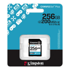 Kingston | Canvas Go! Plus | 256 GB | SD | Flash memory class Class 10, UHS-I, U3, V30
