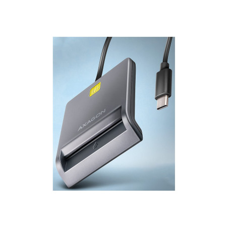 AXAGON USB-C Smart Card FlatReader | CRE-SM3TC