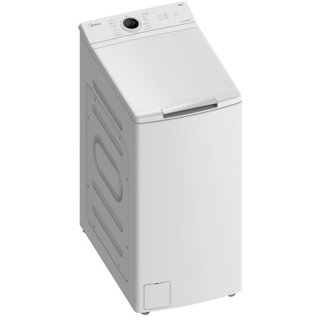 Midea | Washing Machine | MF100T70BA10/W-HR | Energy efficiency class A | Top loading | Washing capacity 7 kg | 1200 RPM | Depth