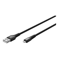 Goobay | Lightning USB-A Supersoft Textile Cable with Metal Plugs | 74504