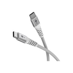 Goobay | USB-C Supersoft Textile Cable with Metal Plugs | 70193