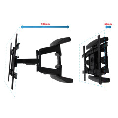 Esperanza ERW021 CRONOS 2.16 m (85") TV mount Black